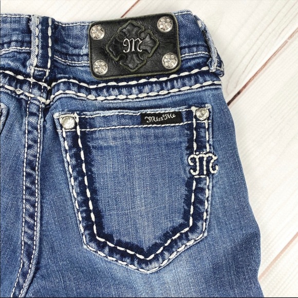 Miss Me Mid-Rise Skinny Bling Pocket Jeans - Picture 2 of 9